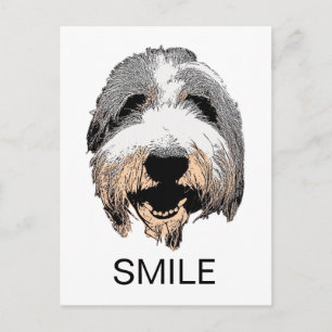 Slakt av Hund SMILE-vykort Vykort