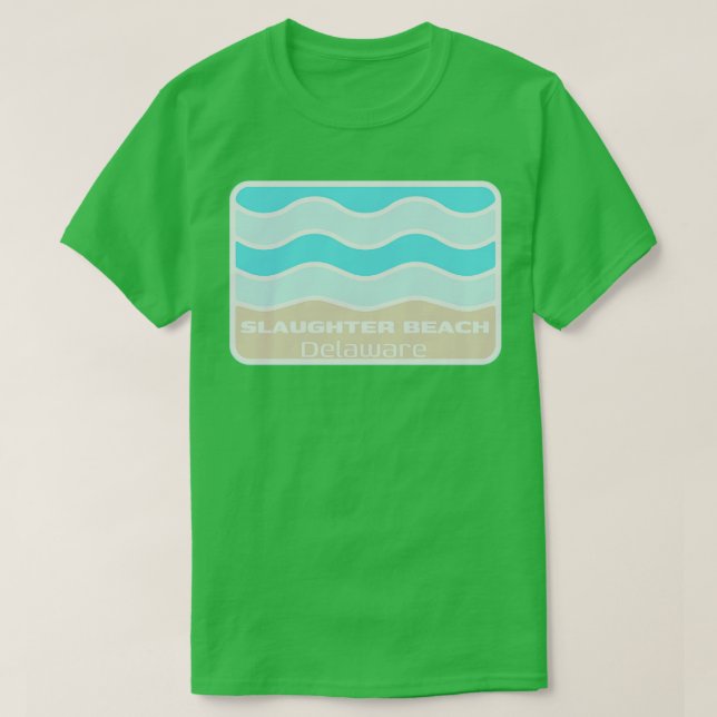 Slakt Beach Delaware CrashWave på en DE San T Shirt (Design framsida)