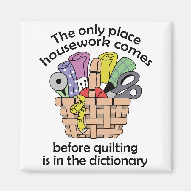 Slakt före hushållsarbete magnet (Framsidan)