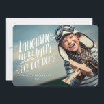 Slakt Glatt fotokort Julkort<br><div class="desc">En modern utformning av roligtens typografi som lyder "Laughing all the way... ho! ho!" och har ett storlekt foto av din lycklig-familj. Utrymme på baksidan så att du kan lägga till ditt personliga helgdag-meddelande eller fler foton om du vill. En contemporary och roligt hälsning som firar säsongen med glädje.</div>