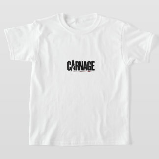 "Slakt – Skarp typografi Blodstänk Grafik" T Shirt