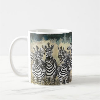 Slaktande Zebra - ett billigt hjärta Kaffemugg