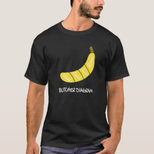 Slaktardiagram I Banana Hälsosamma Frukter Gula Fr T Shirt