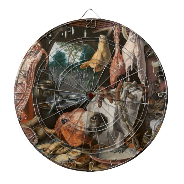 Slaktare (av Pieter Aertsen) Darttavla (Framsidan)
