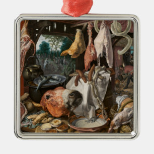Slaktare (av Pieter Aertsen) Julgransprydnad Metall