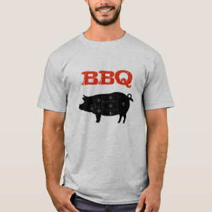 Slaktare för snitt för griskött t shirt