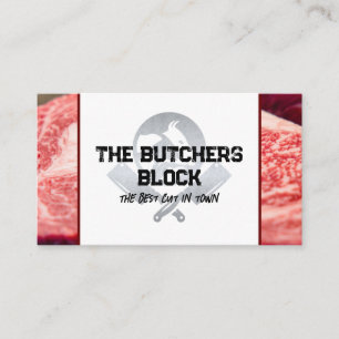 Slaktare Knivar Beef Steaks Visitkort