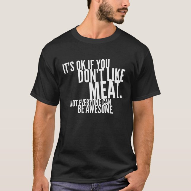 Slaktare Kött Fläkt Barbecue T Shirt (Framsida)