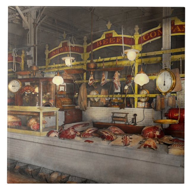 Slaktare - Köttkalas 1926 Kakelplatta (Framsidan)