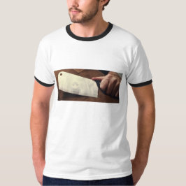 Slaktare, köttyxa och gris tee