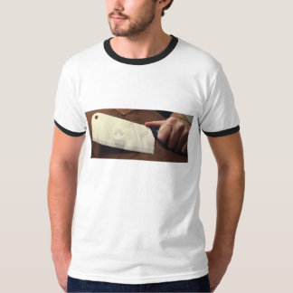 Slaktare, köttyxa och gris tee