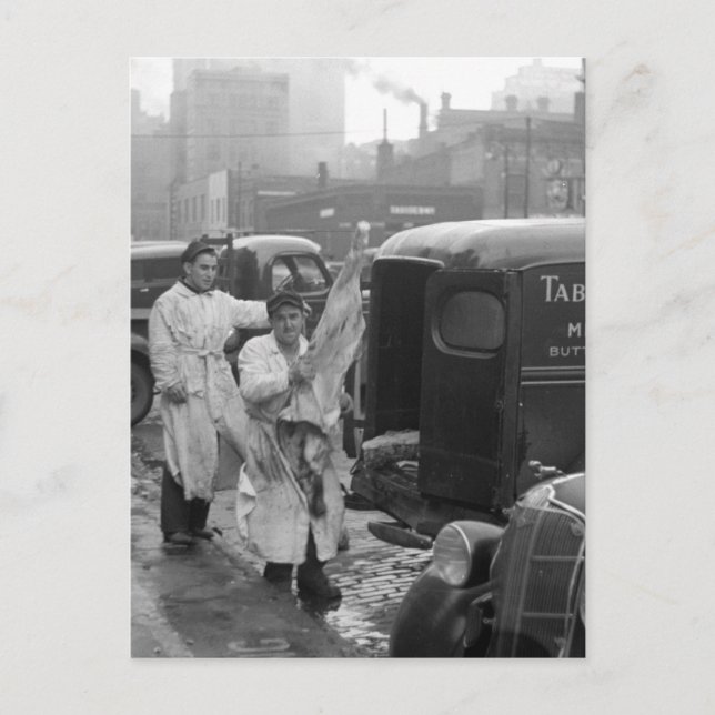 Slaktare Shop Boys, 1938 Vykort (Framsida)