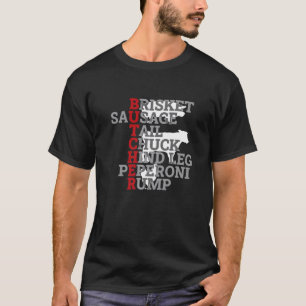 Slaktare Slakt av nötkreatur av nötkreatur i Kniva T Shirt