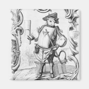 Slaktare som publiceras 1746 magnet