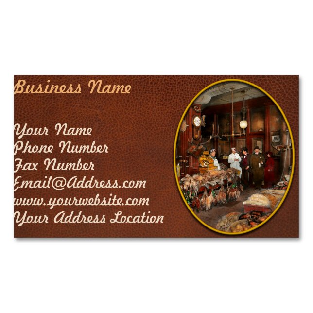 Slaktare - Spelcenter 1895 Visitkortmagnet (Framsida)