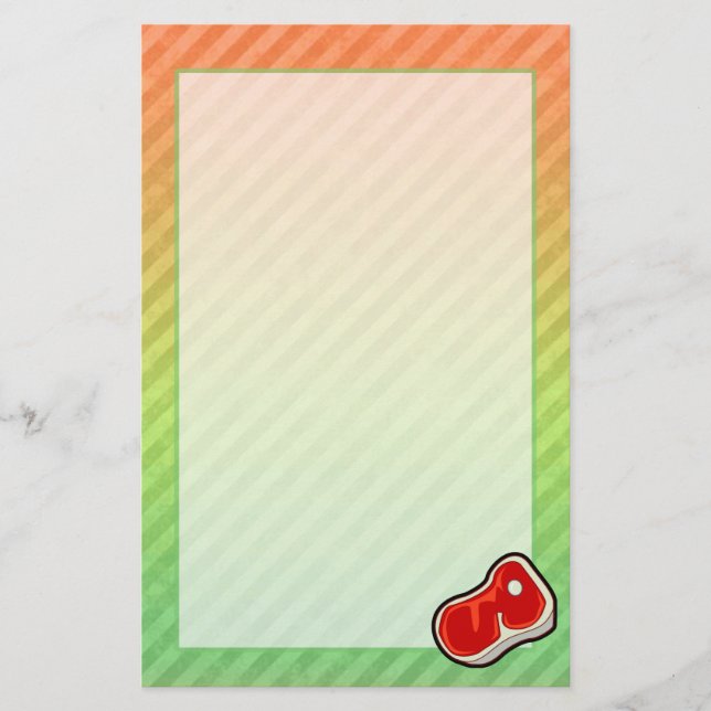 Slaktarens stek brevpapper (Framsida)