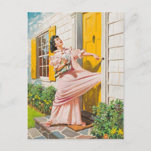 Slaktat i dörren vykort (Framsida)