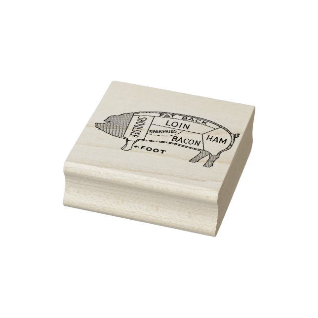 Slaktdiagram Gris Stämpel (Stämpel)