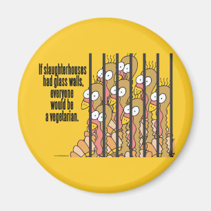 Slakterier - Vegetarian, Vegan Magnet