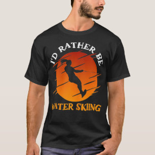 Slalom Vatten ski-ID i stället för Waterskiing Vat T Shirt