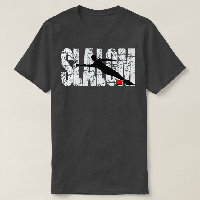 Slalom Water Skier T Shirt (Design framsida)