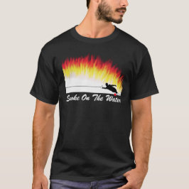 Slalomvatten skidar "röker T-tröja på för vatten" Tee Shirt