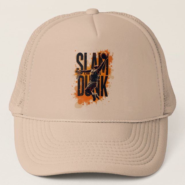 Slam Dunk Basketaffisch - Modern Design Keps (Framsida)