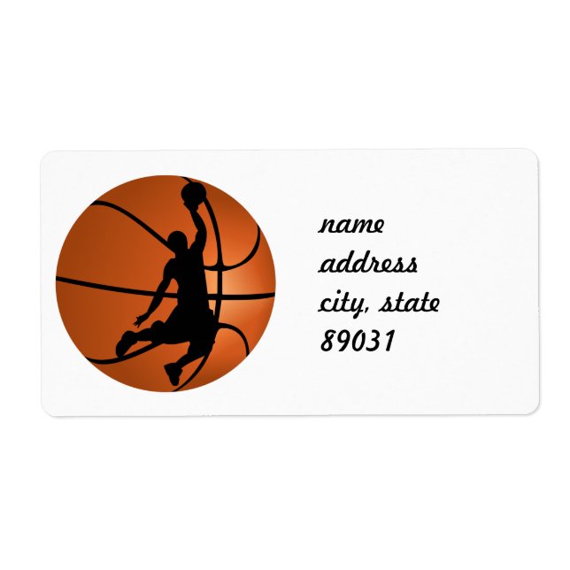 Slam dunk Basketball Player Fraktsedel (Framsidan)