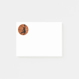 Slam dunk Basketball Player på Basketball Post-it Block