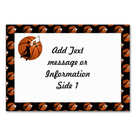 Slam dunk Basketball Player w/Ring på Boll Bordsnummer