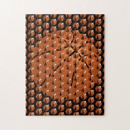 Slam dunk Basketball Player w/Ring på Boll Pussel