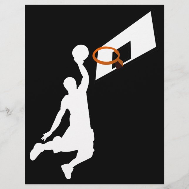 Slam dunk Basketball Player - White Silhouette (Framsida)