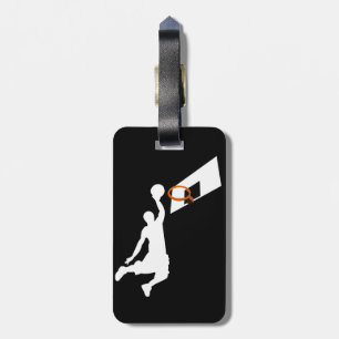 Slam dunk Basketball Player - White Silhouette Bagagebricka