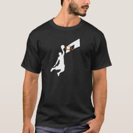 Slam dunk Basketball Player - White Silhouette Tee Shirt