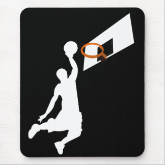 Slam dunk basketbollspelare - vit Silhouette Musmatta