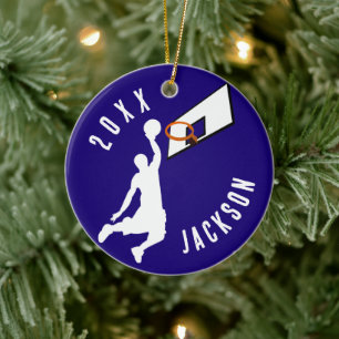 Slam Dunk! Basketspelare jul Julgransprydnad Keramik