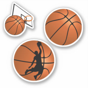 SLAM DUNK! Basketspelare Sport Klistermärken