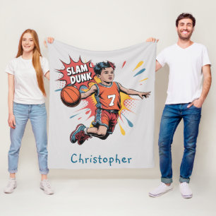 Slam dunk Boy Birthday Bash Gift Fleecefilt