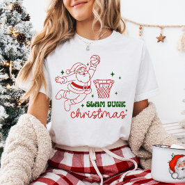 Slam Dunk Christmas Basketball T Shirt