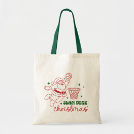Slam Dunk Christmas Cute Basketball Santa Tygkasse
