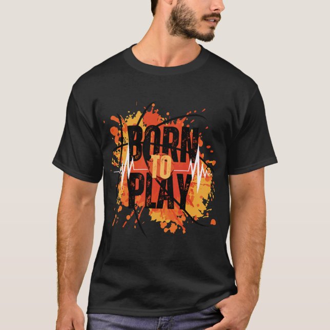 Slam dunk din Wardrobe med vår basketboll Stil T Shirt (Framsida)