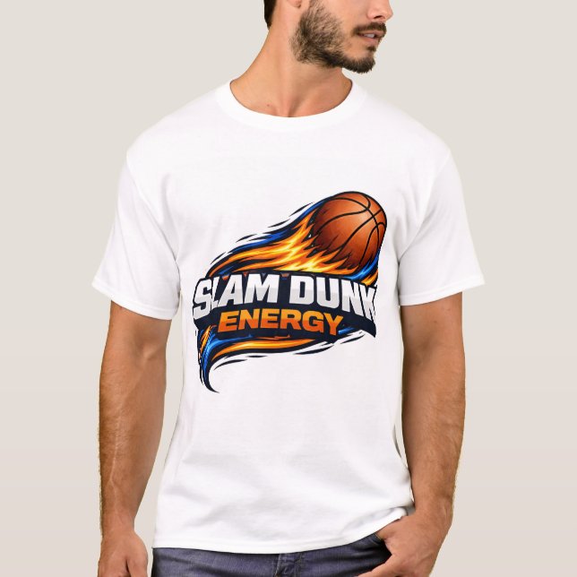 Slam Dunk Energy Basketball Tröja | Djärp Orange & (Framsida)
