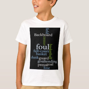 Slam dunk i Ord: Champions match i basketboll Tee Shirt