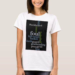 Slam dunk i Ord: Champions match i basketboll Tee Shirt