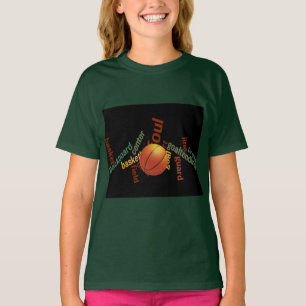 Slam dunk i Vocabulary: Champs-match i basketboll T-shirt
