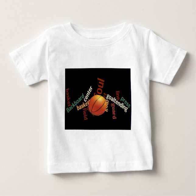 Slam dunk i Vocabulary: Champs-match i basketboll Tee Shirt (Framsida)