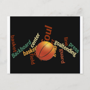 Slam dunk i Vocabulary: Champs-match i basketboll Vykort
