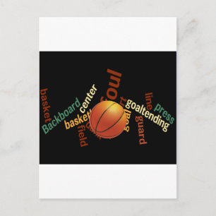 Slam dunk i Vocabulary: Champs-match i basketboll Vykort