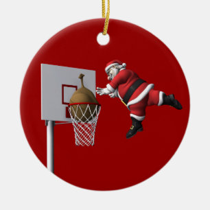 slam dunk Jultomten Julgransprydnad Keramik