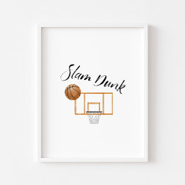 slam dunk poster vintage basketboll